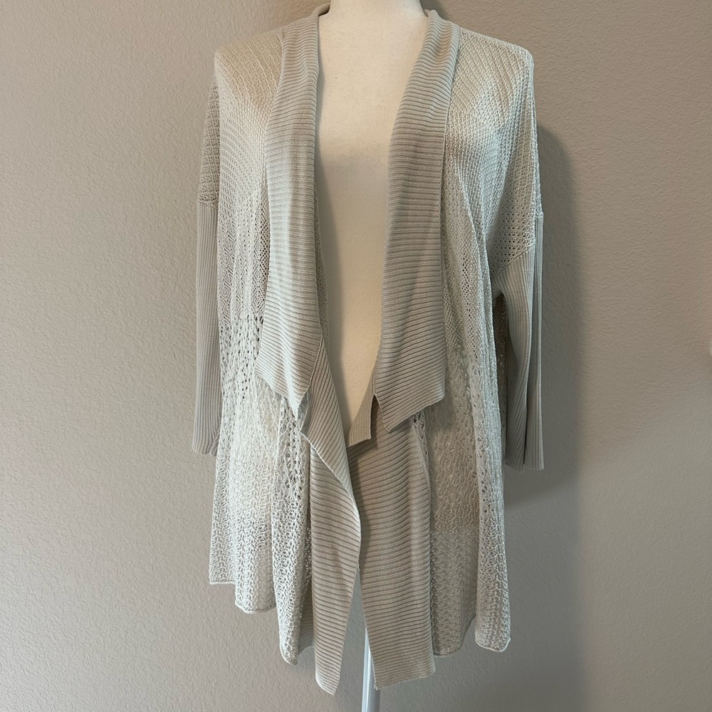 Eileen Fisher Silk sheet lace Cardigan